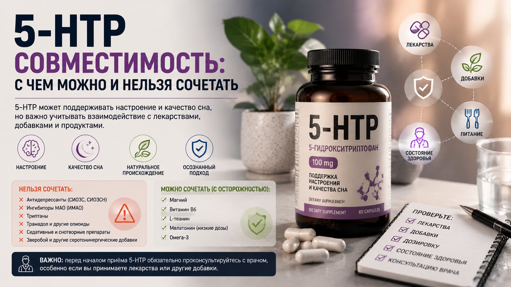 5-HTP совестимость