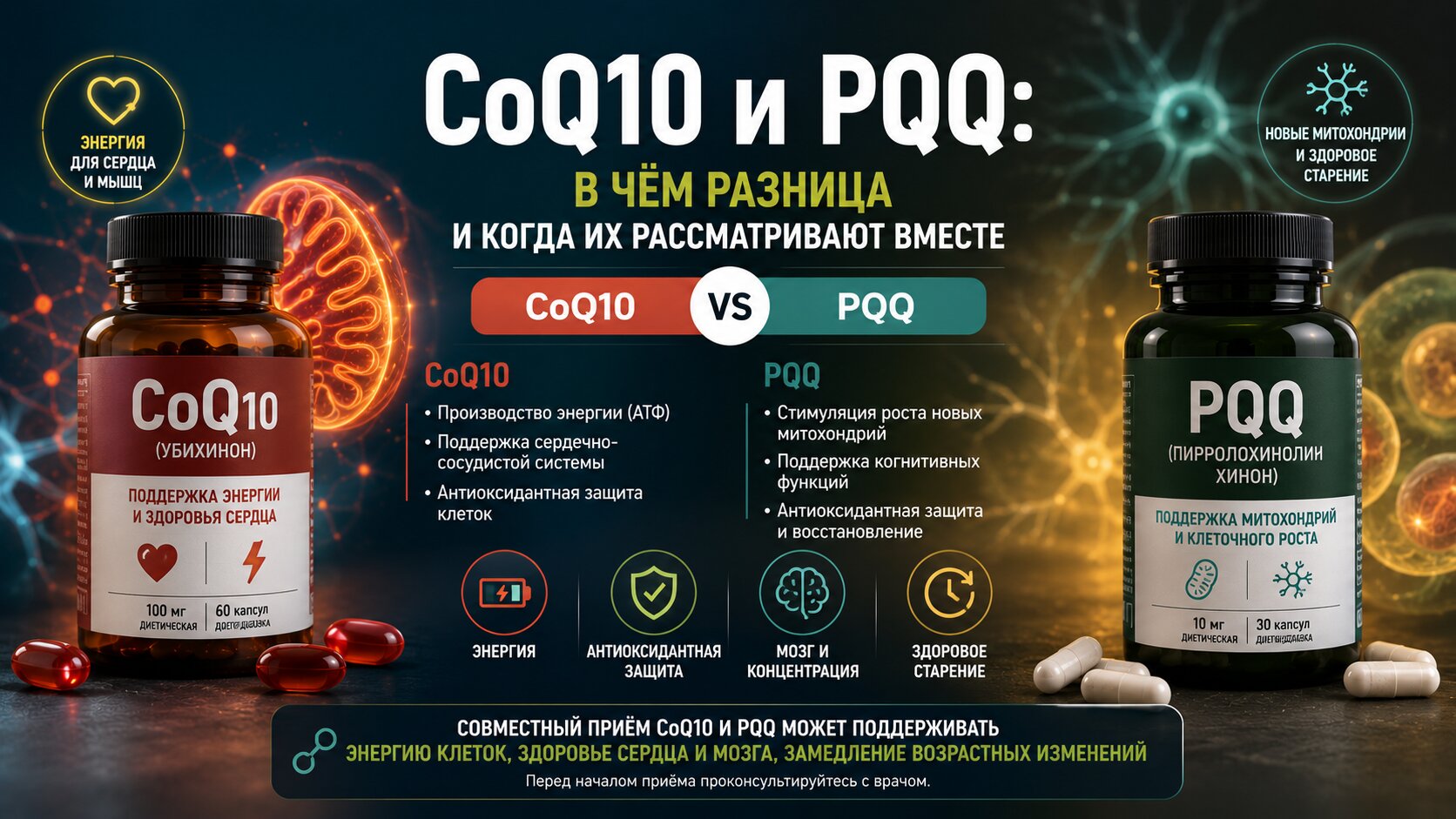 Q10 и PQQ
