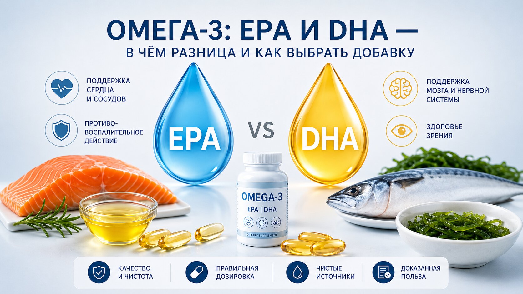 EPA и DHA — в чём разница