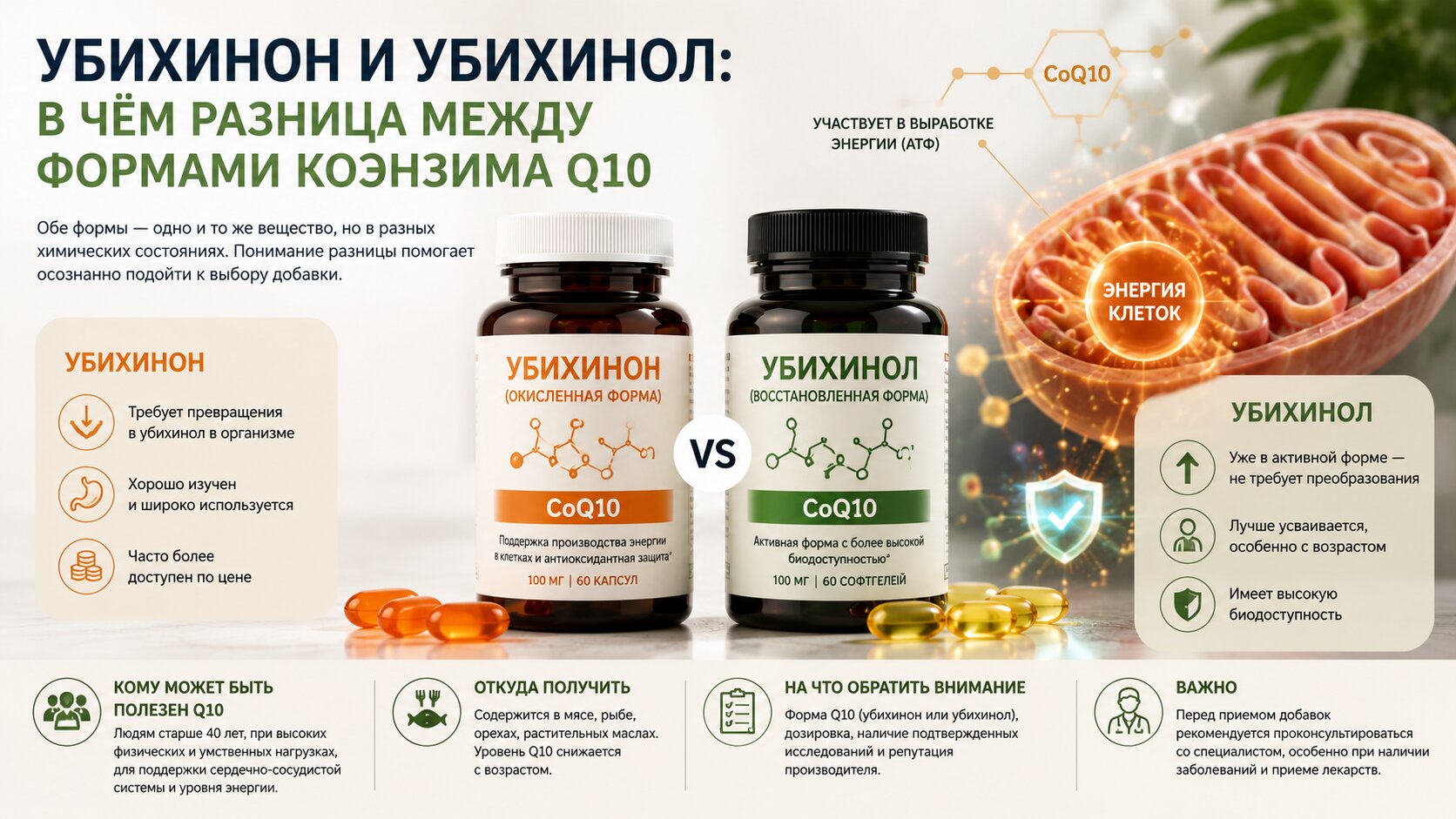 Убихинон и убихинол