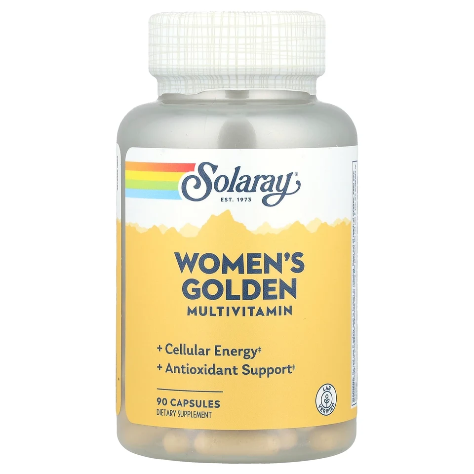 Мультивитамины Solaray Women's Golden, 90 капсул