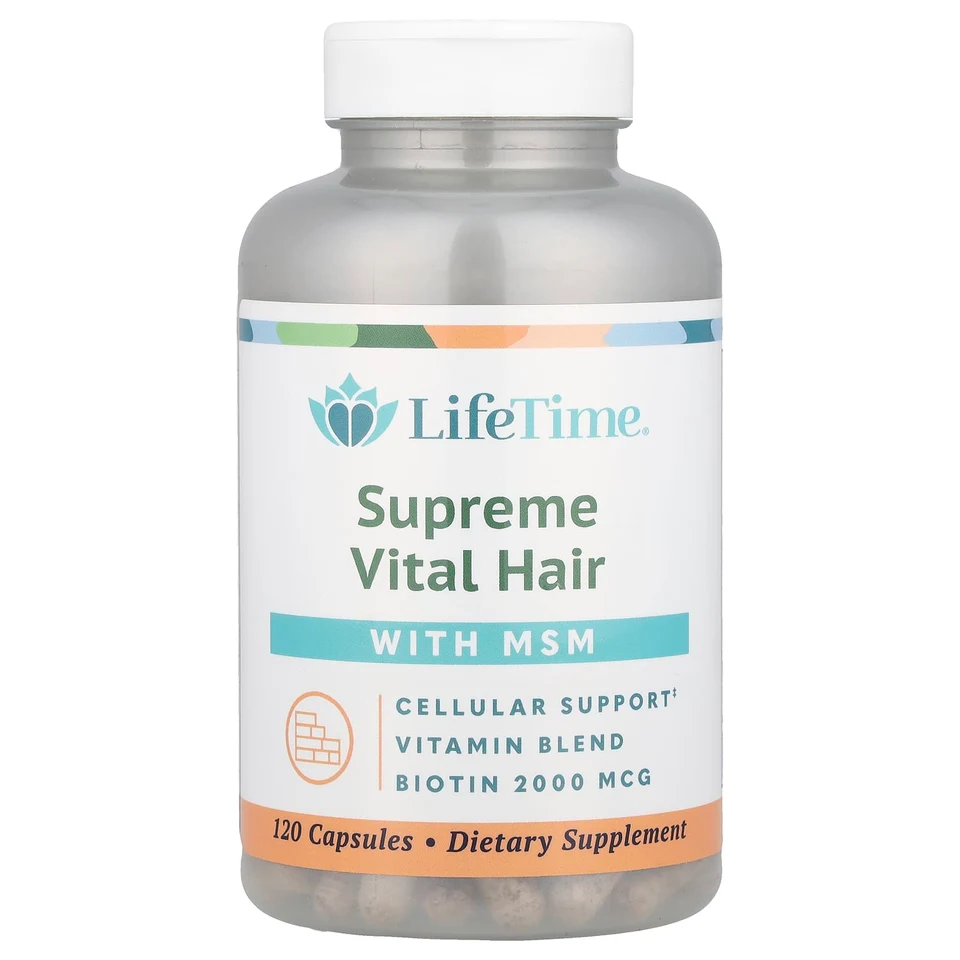 МСМ LifeTime Vitamins Supreme Vital Hair, 120 капсул