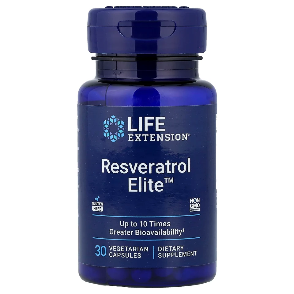 Ресвератрол Life Extension Elite™, 30 растительных капсул