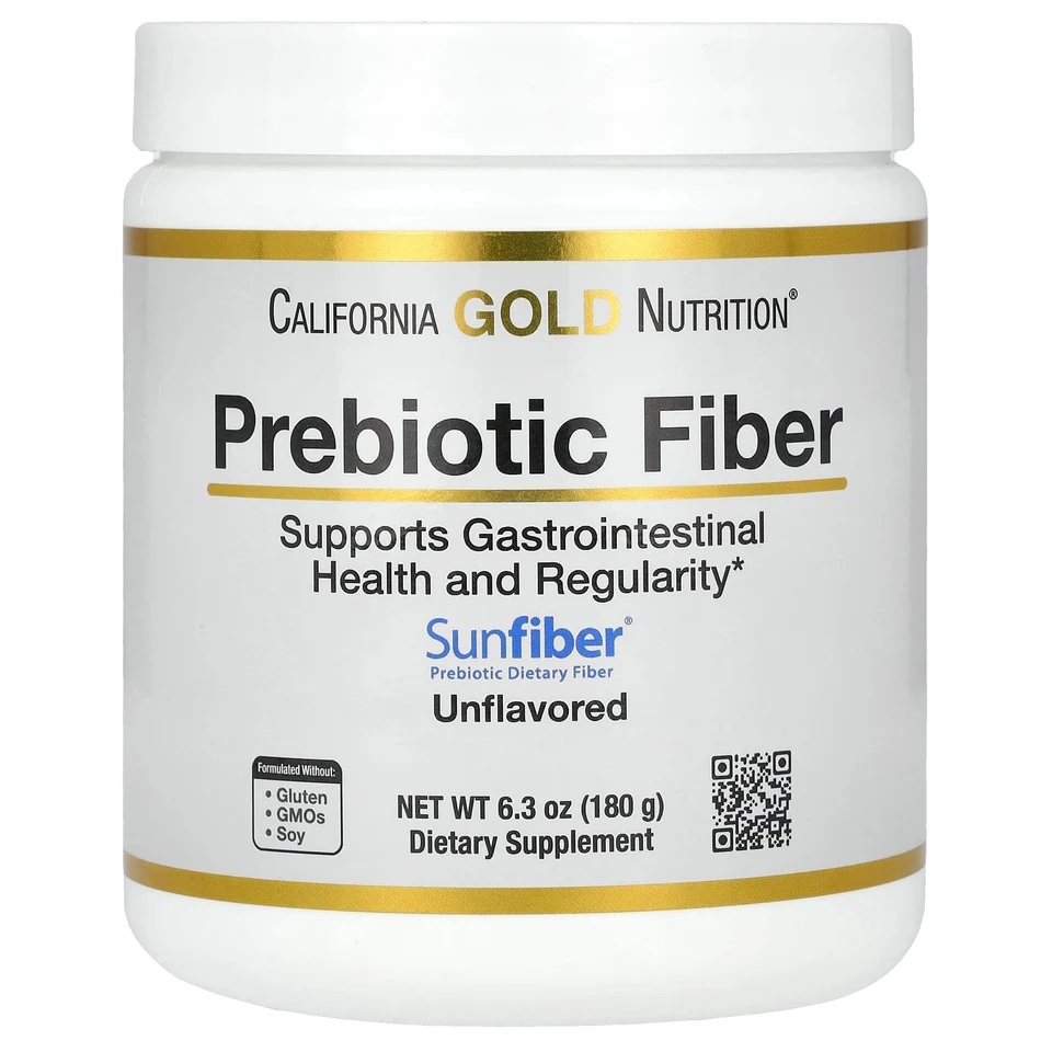 Пребиотик California Gold Nutrition Fiber, 180 г