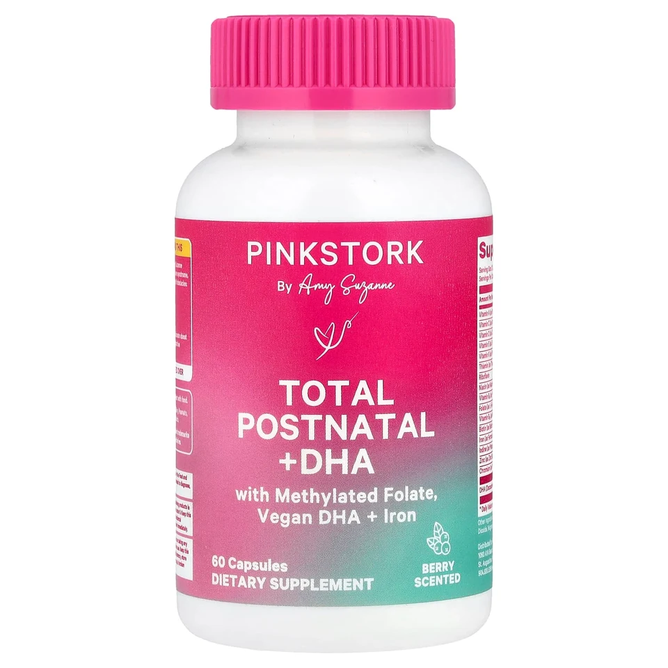 DHA Pink Stork Total Postnatal Berry, 60 капсул