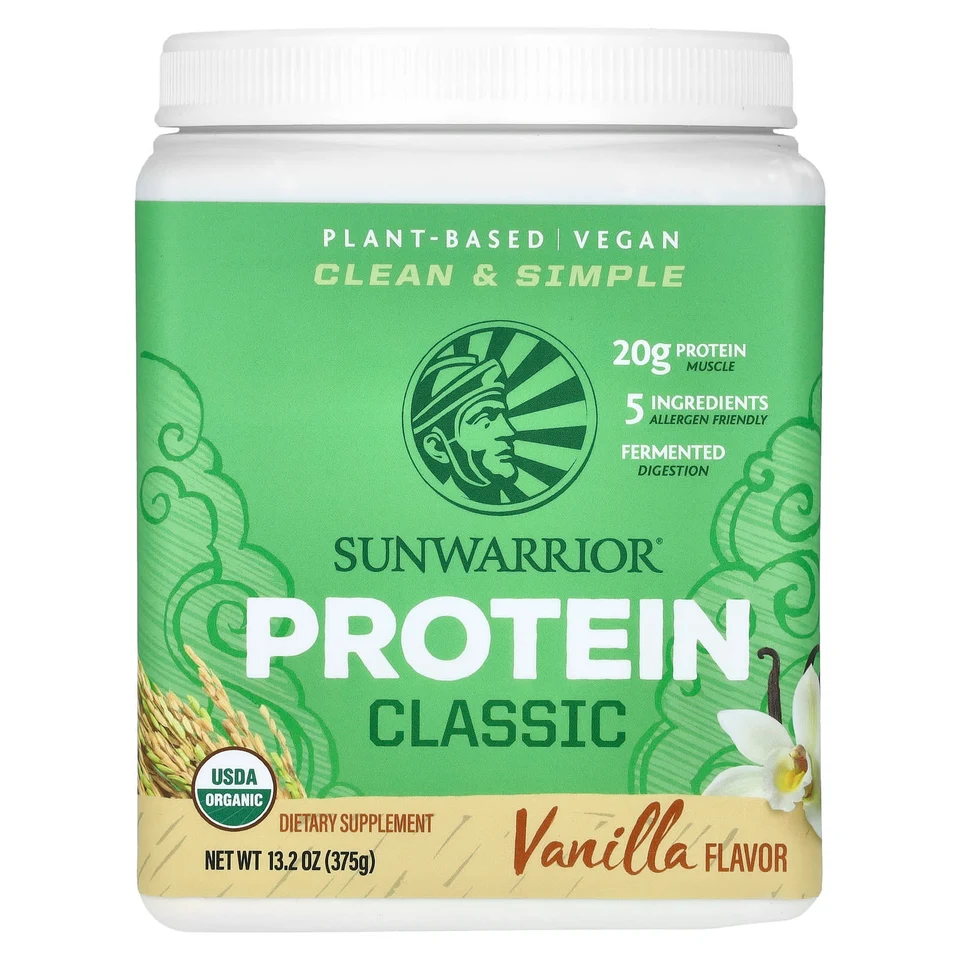 Протеин Sunwarrior Classic, вкус «ваниль», 375 г