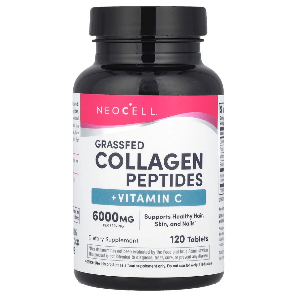 Витамин C NeoCell Grassfed Collagen Peptides, 120 таблеток