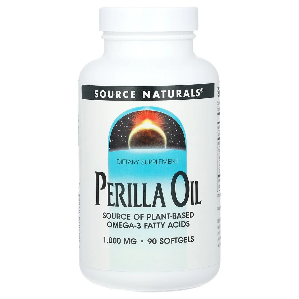 Масло Source Naturals Perilla, 333 мг, 90 мягких капсул