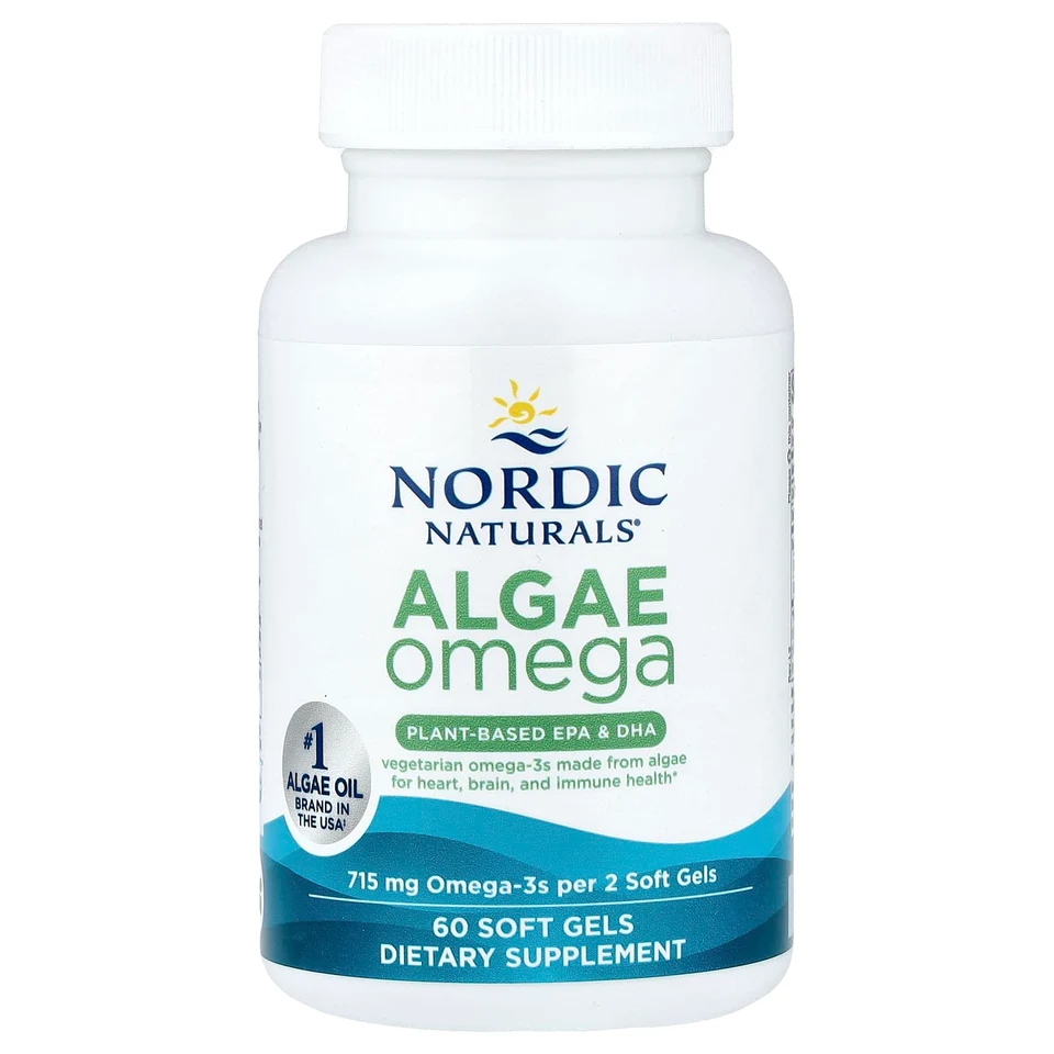 Гель Nordic Naturals Algae Omega, 357.5 мг, 60 мягких капсул