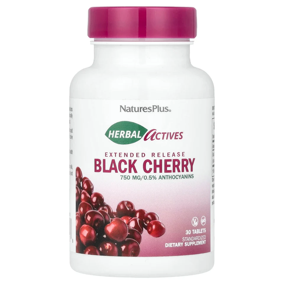 Таблетки Herbal Actives, Черная вишня, 750 мг, 30 таблеток