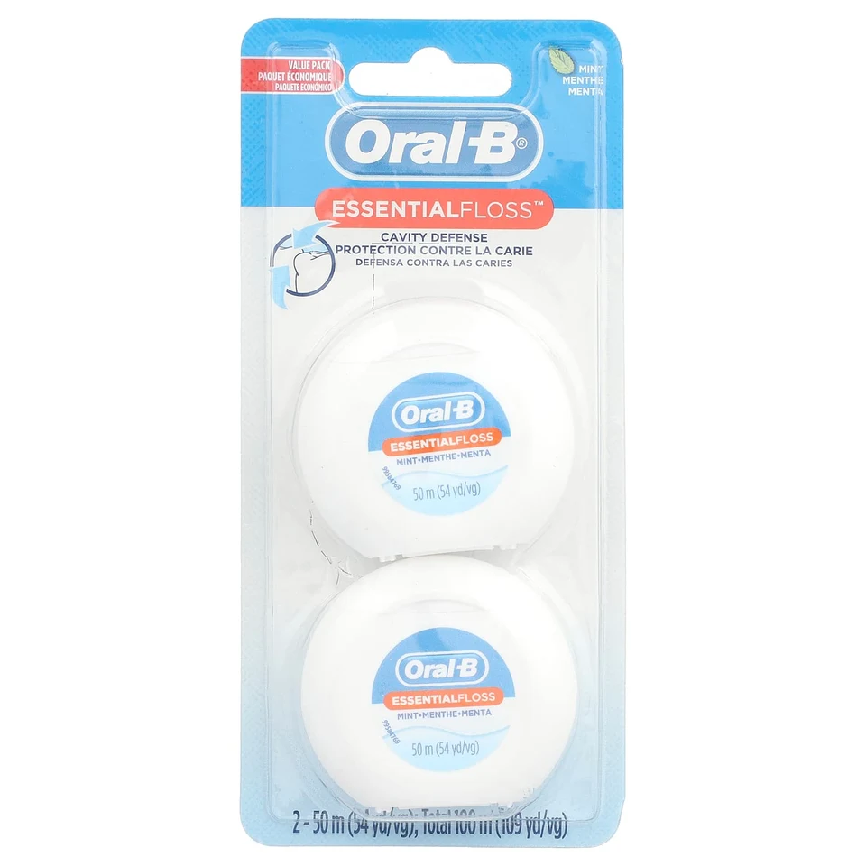 Зубная нить Oral-B, 2 упаковки по 54 ярда (50 м)