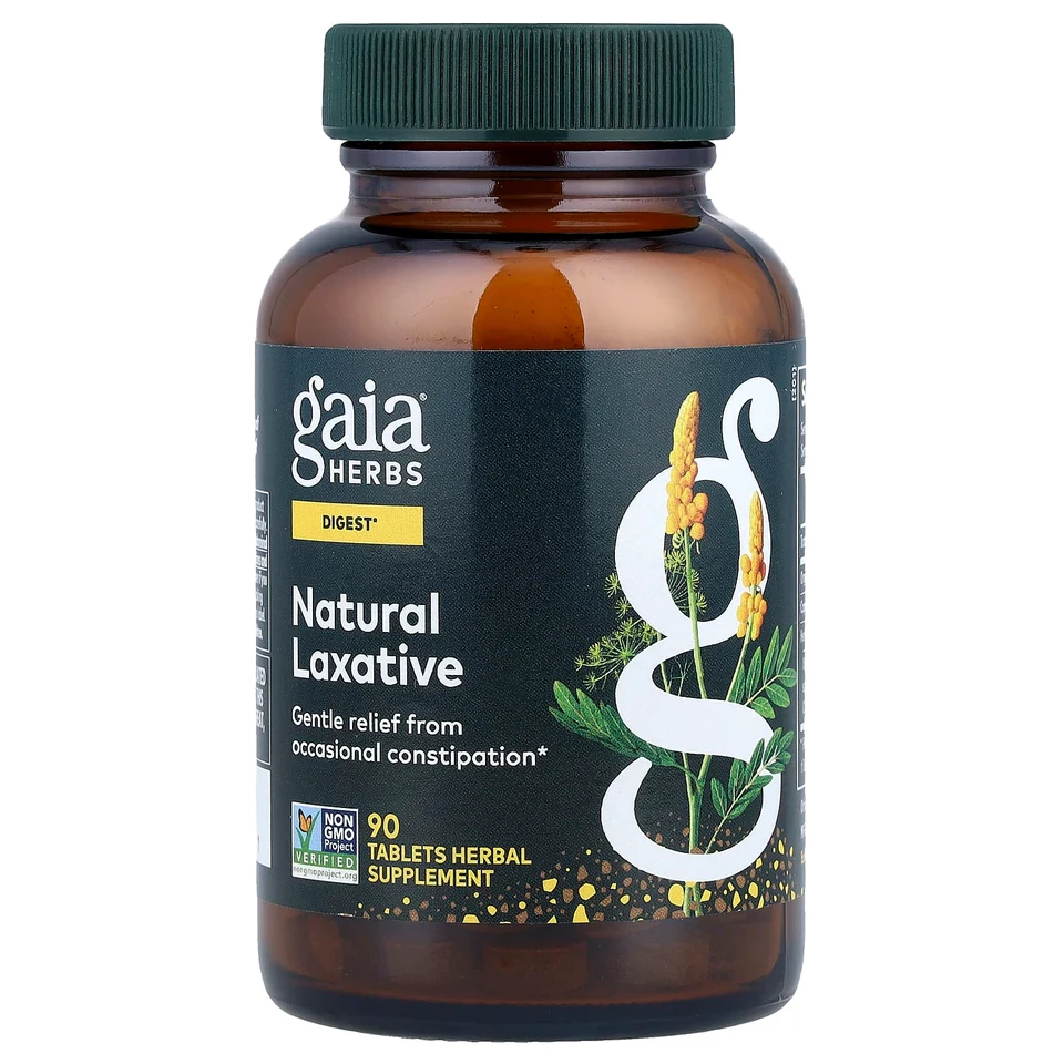 Натуральное слабительное Gaia Herbs, 90 таблеток