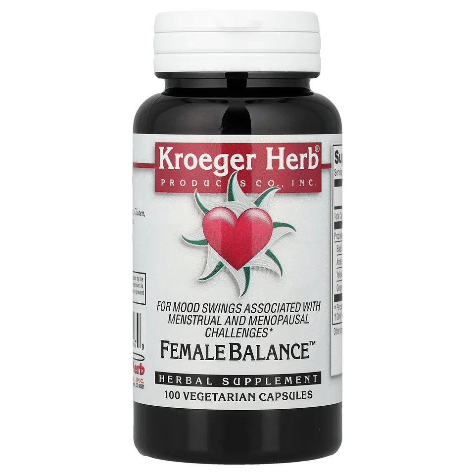 Комплекс Female Balance Kroeger Herb Co™, 100 растительных капсул