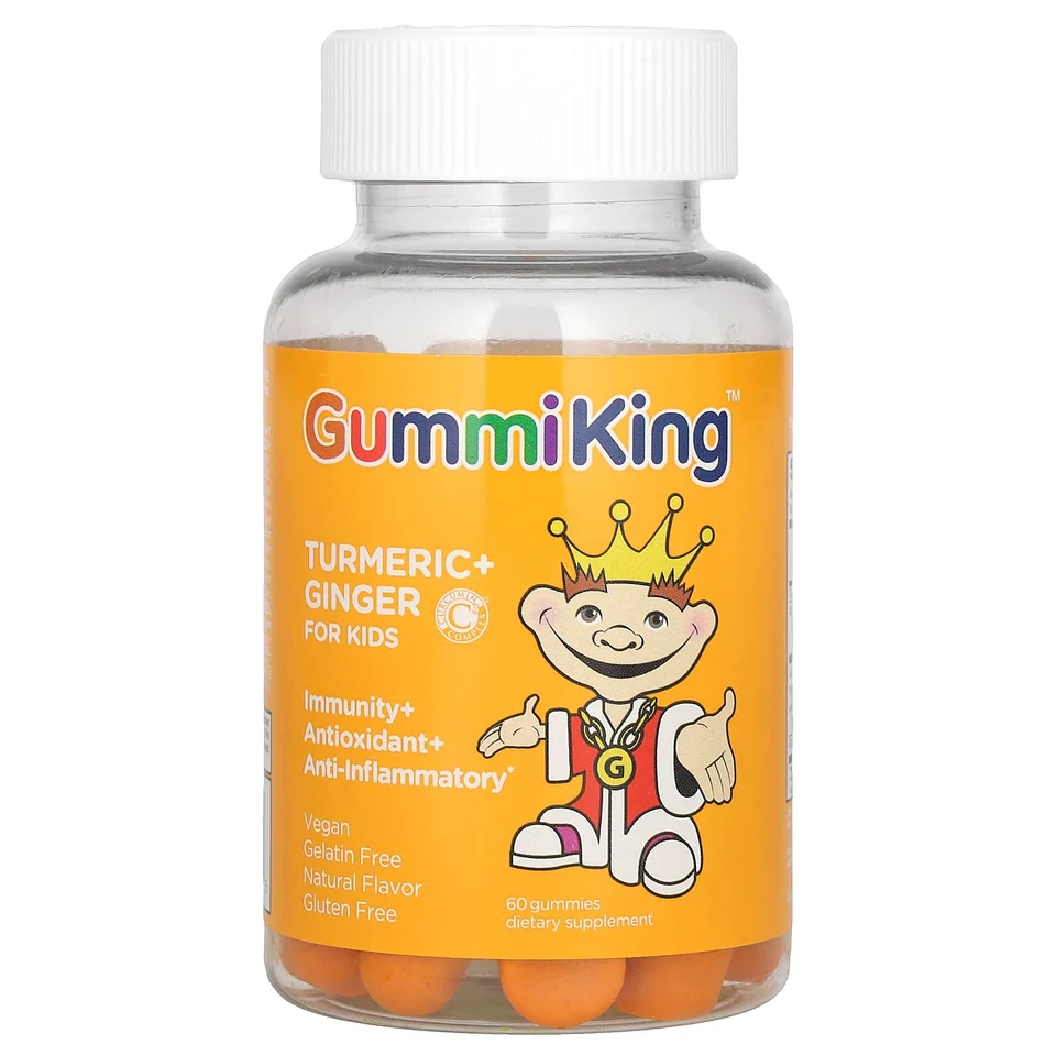 Куркума GummiKing Ginger For, вкус «манго», 60 жевательных пастилок