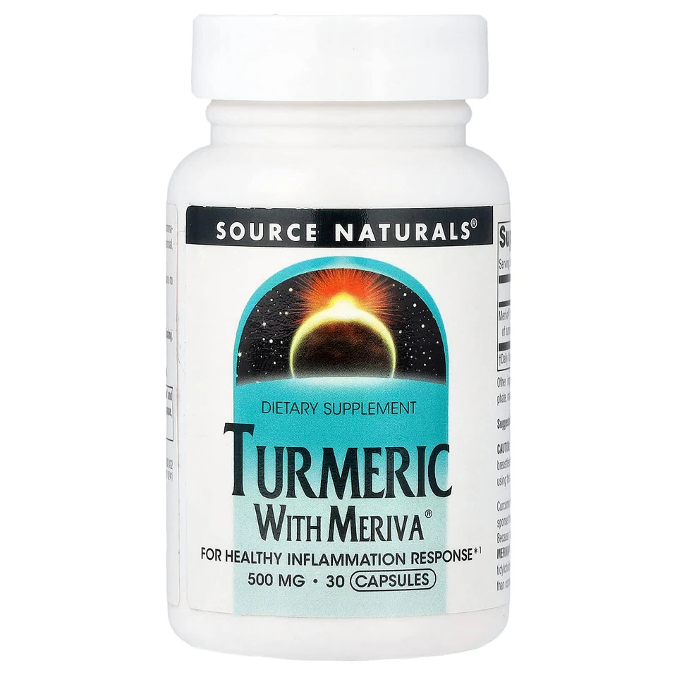 Куркума Source Naturals With Meriva®, 500 мг, 30 капсул
