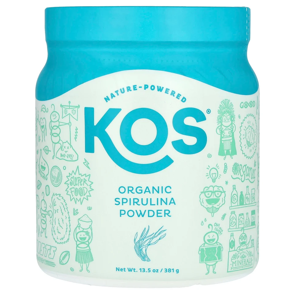 Спирулина KOS Organic Powder, 381 г, порошок