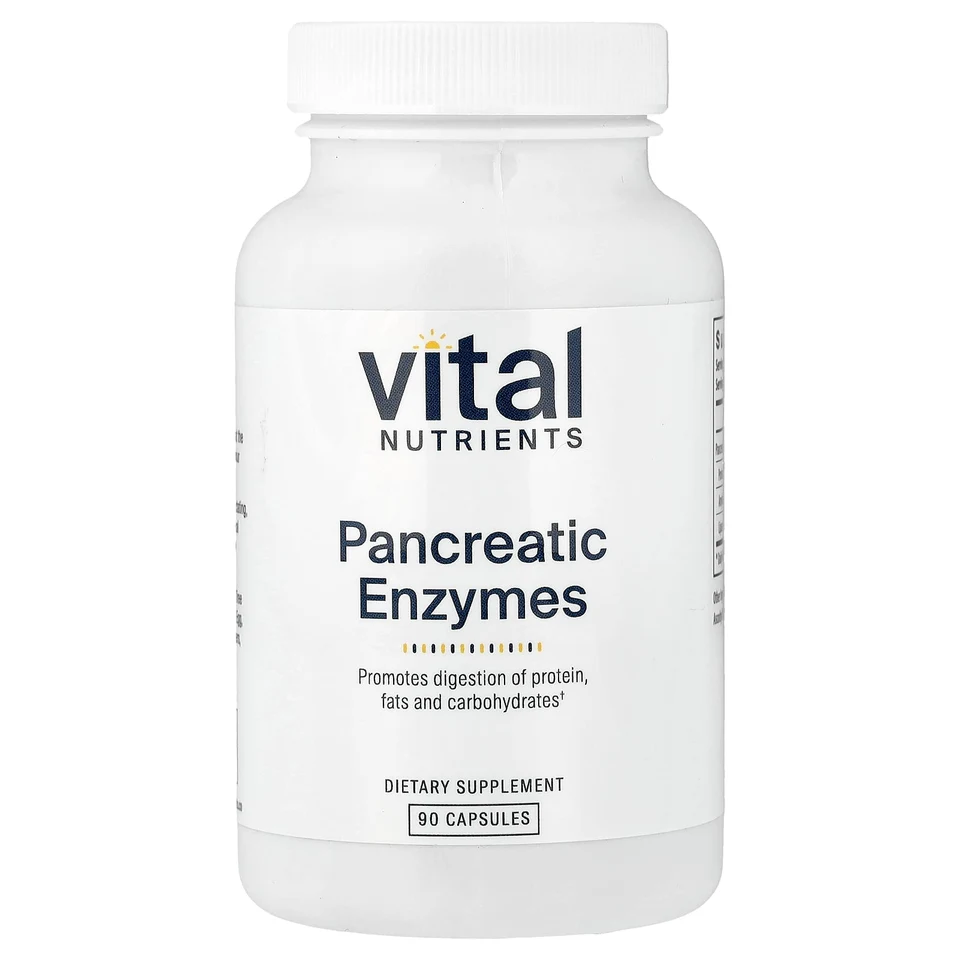 Ферменты Vital Nutrients Pancreatic, 90 капсул