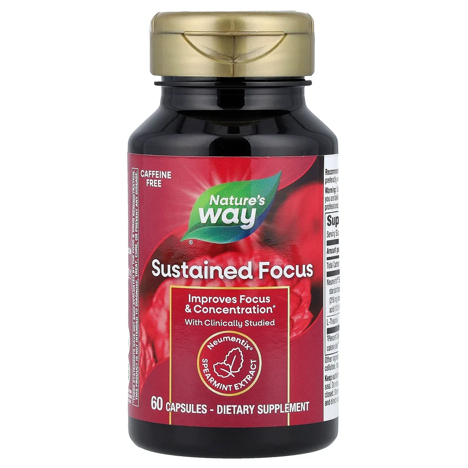 Сосредоточенное внимание Nature's Way, 60 капсул