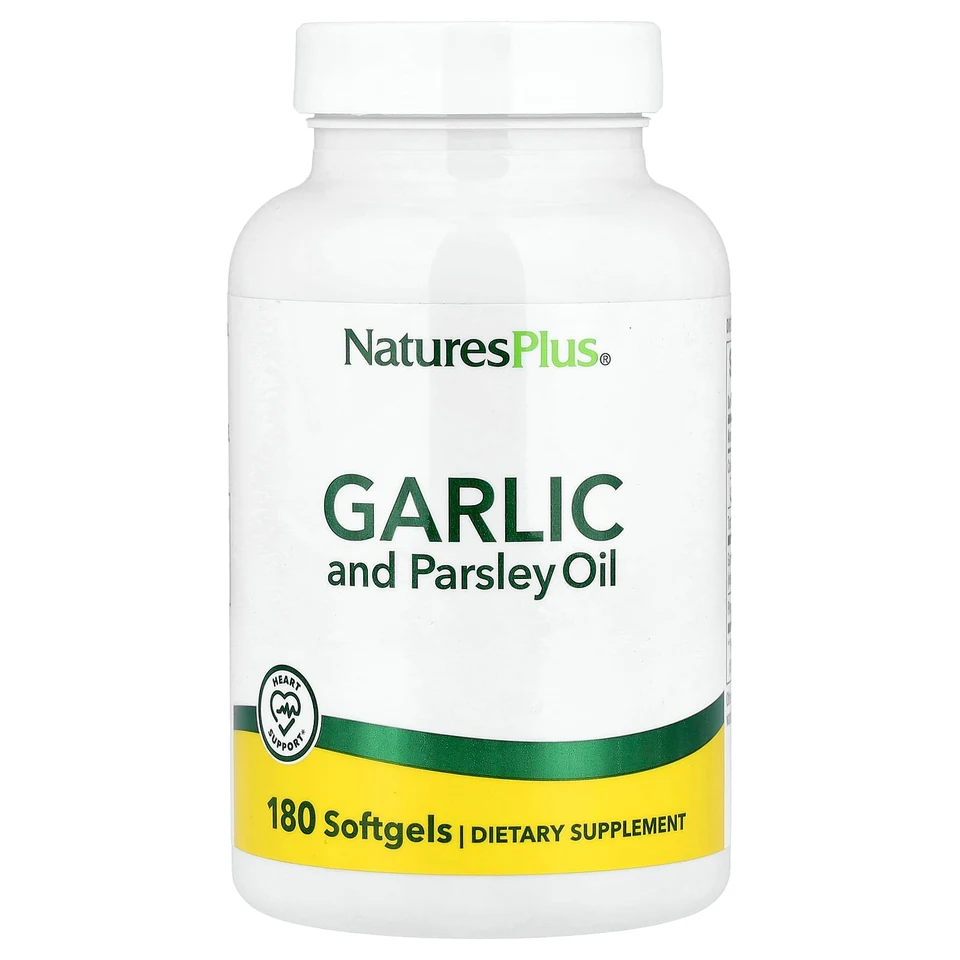 Масло NaturesPlus Garlic and Parsley, 180 мягких капсул