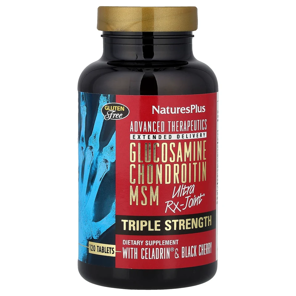 Хондроитин NaturesPlus Advanced Therapeutics Glucosamine MSM Ultra Rx-Joint®, 120 таблеток
