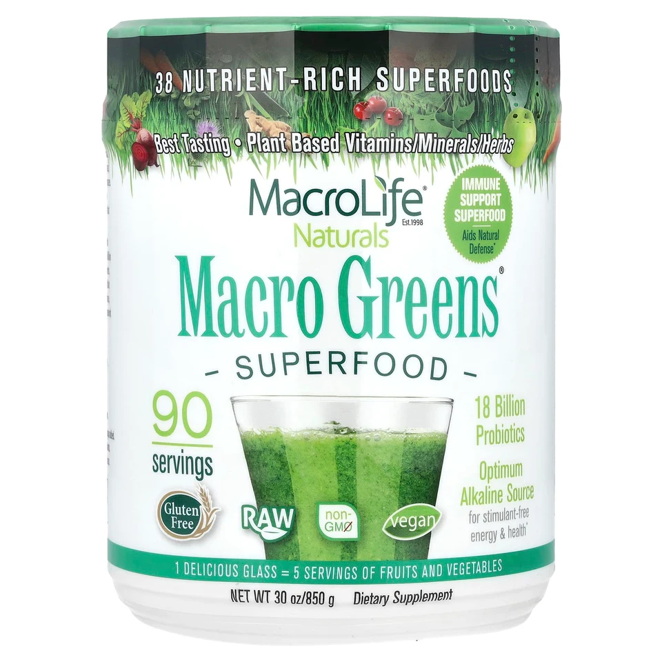Суперфуд Macrolife Naturals, 850 г (30 oz)