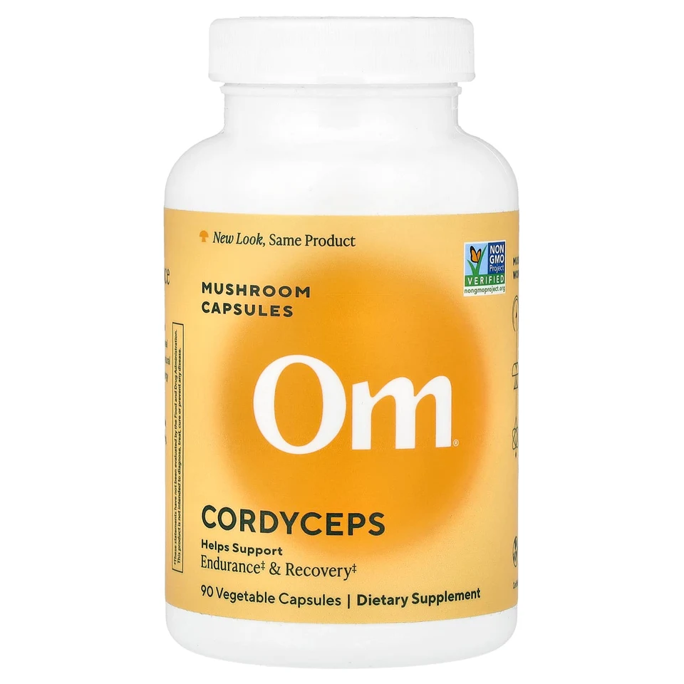Кордицепс Om Mushrooms, 0.66 г, 90 растительных капсул