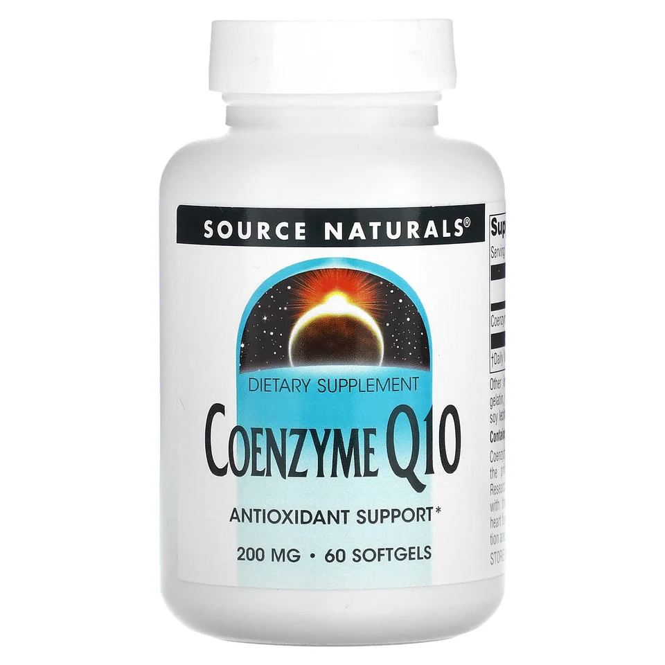 Коэнзим Q10 Source Naturals, 200 мг, 60 мягких капсул