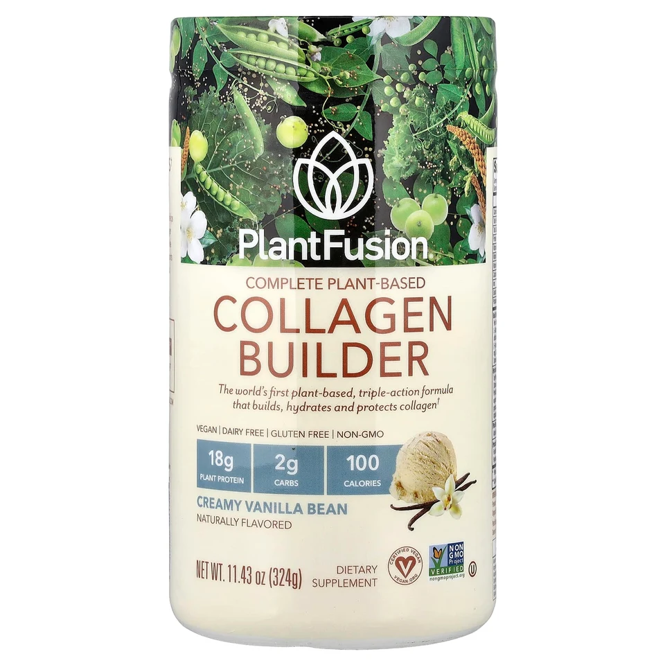 Коллаген PlantFusion Complete Plant-Based Builder, Creamy Vanilla Bean, 324 г