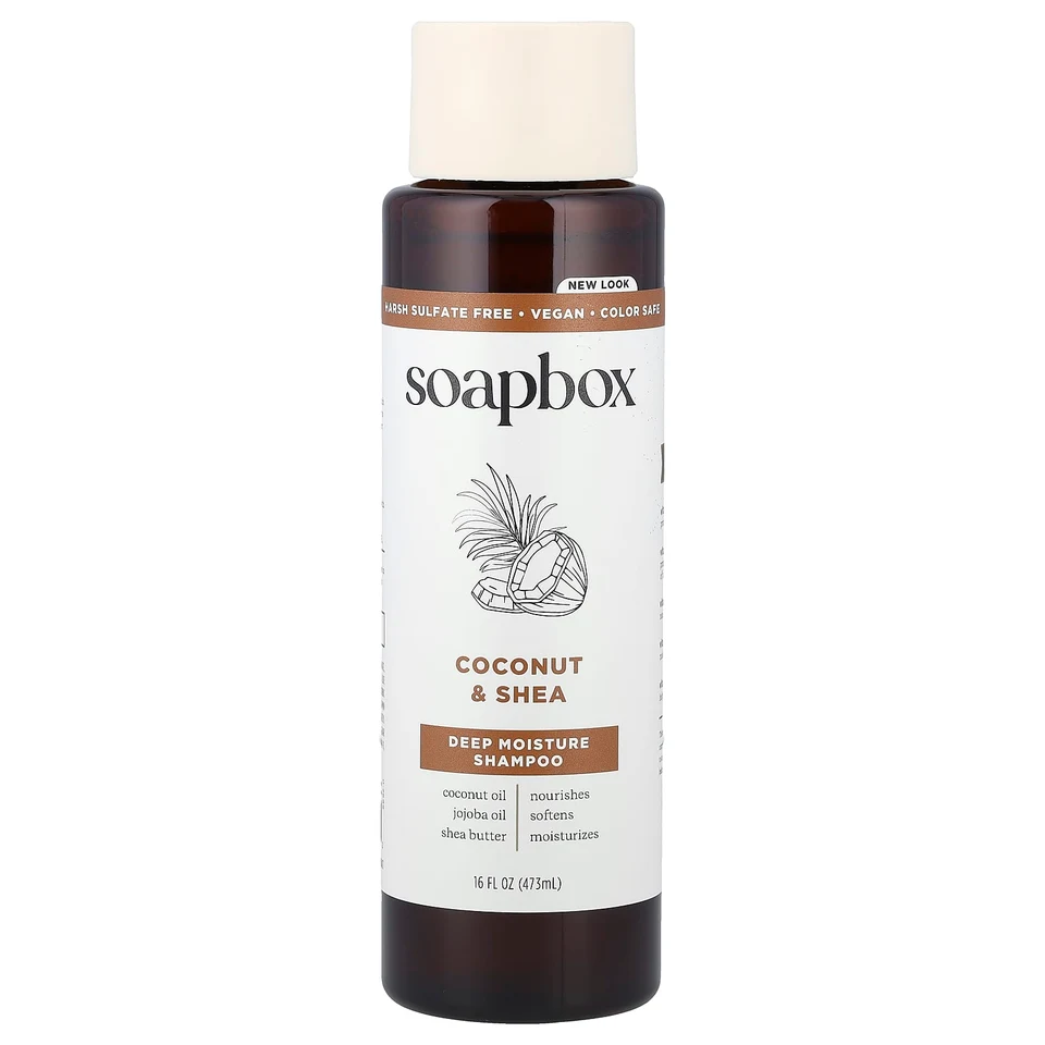 Шампунь Soapbox Deep Moisture, аромат «Coconut & Shea», 473 мл