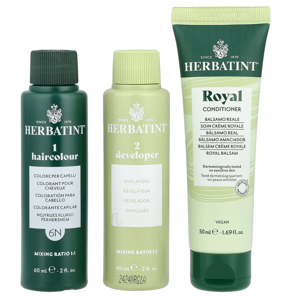 Гель Herbatint Permanent Haircolor 6N Dark Blonde, 170 мл