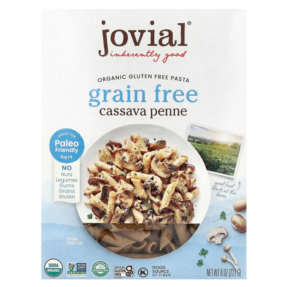 Паста Jovial Organic Cassava Penne, 227 г