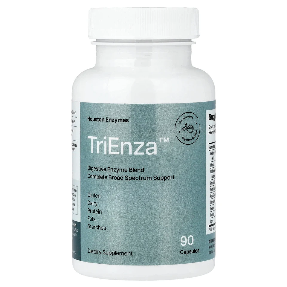 Фермент для пищеварения Houston Enzymes TriEnza™ Blend, 90 капсул