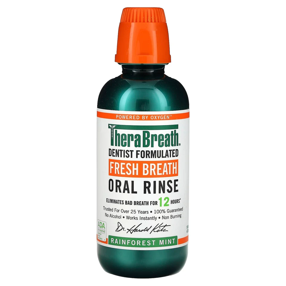Полоскание для рта TheraBreath, 473 мл (16 fl oz), вкус тропической мяты