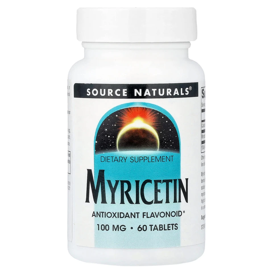 Мирицетин Source Naturals, 100 мг, 60 таблеток