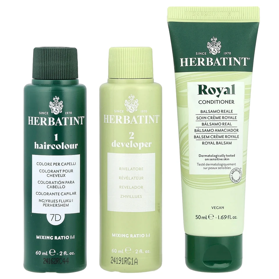 Гель Herbatint Permanent Haircolor 7D Golden Blonde, 170 мл