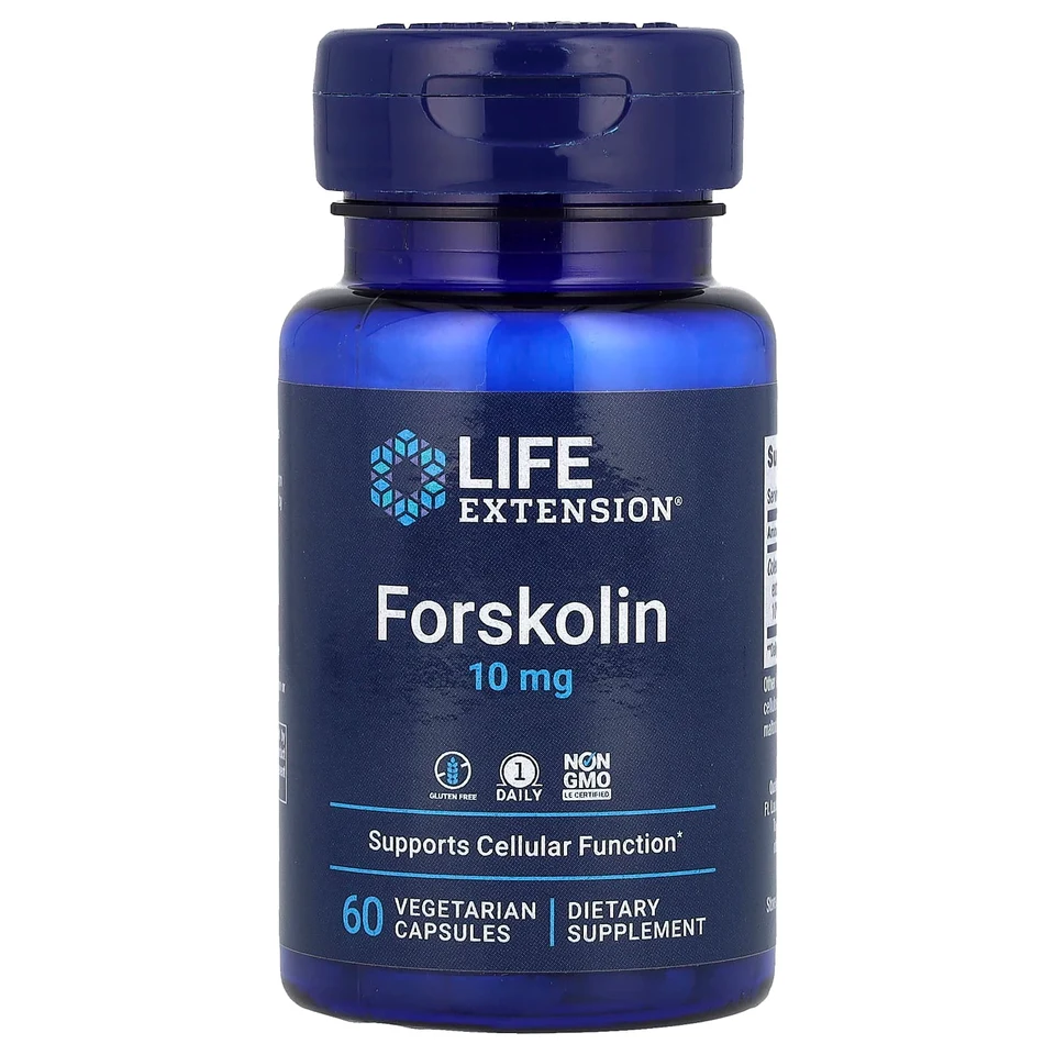 Форсколин Life Extension, 10 мг, 60 вегетарианских капсул