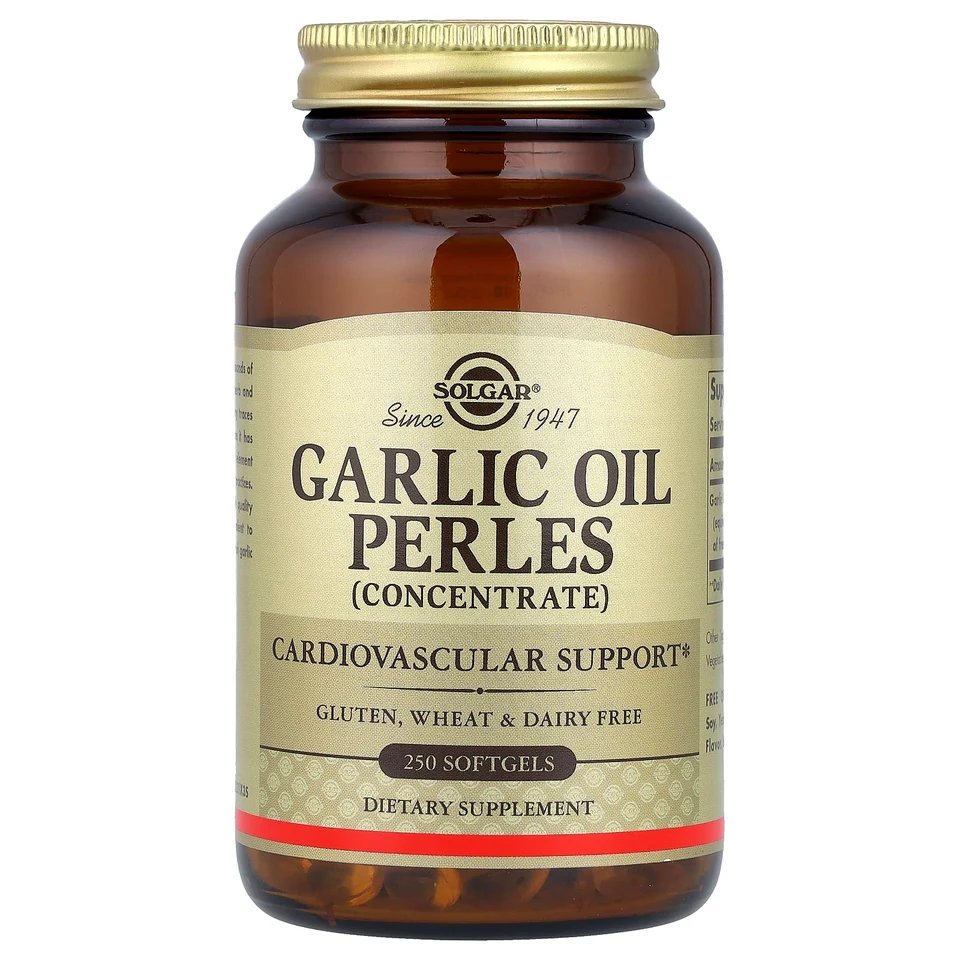 Масло Solgar Garlic Perles, Concentrate, 1 мг, 250 мягких капсул
