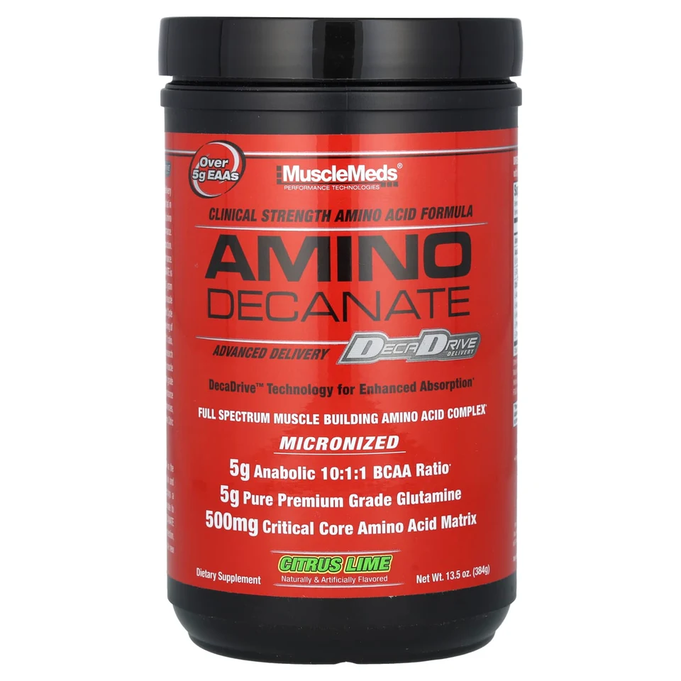 Аминокислота MuscleMeds, 384 г (13.5 oz) цитрусовый лайм
