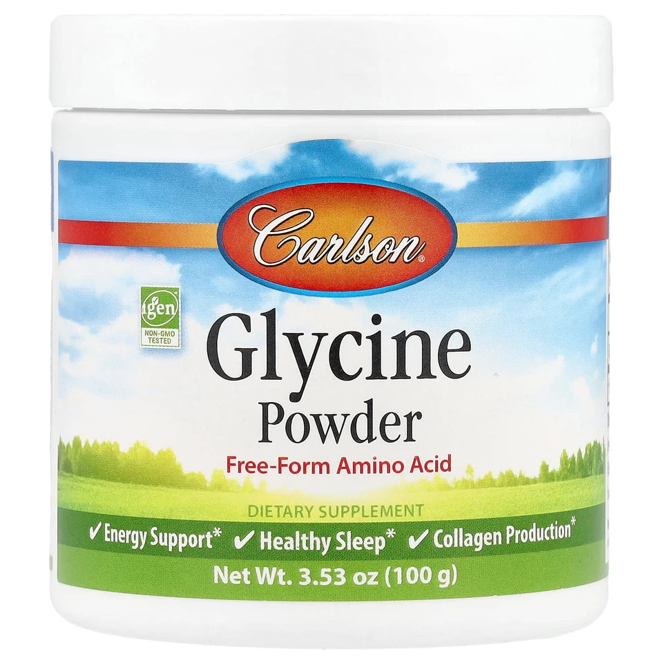 Аминокислота Carlson Glycine Powder Free Form, 100 г