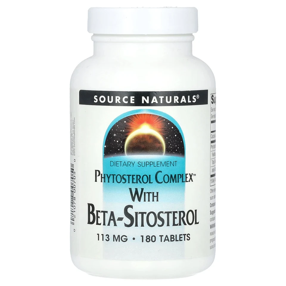 Комплекс Source Naturals Phytosterol™ with Beta-Sitosterol, 113 мг, 180 таблеток