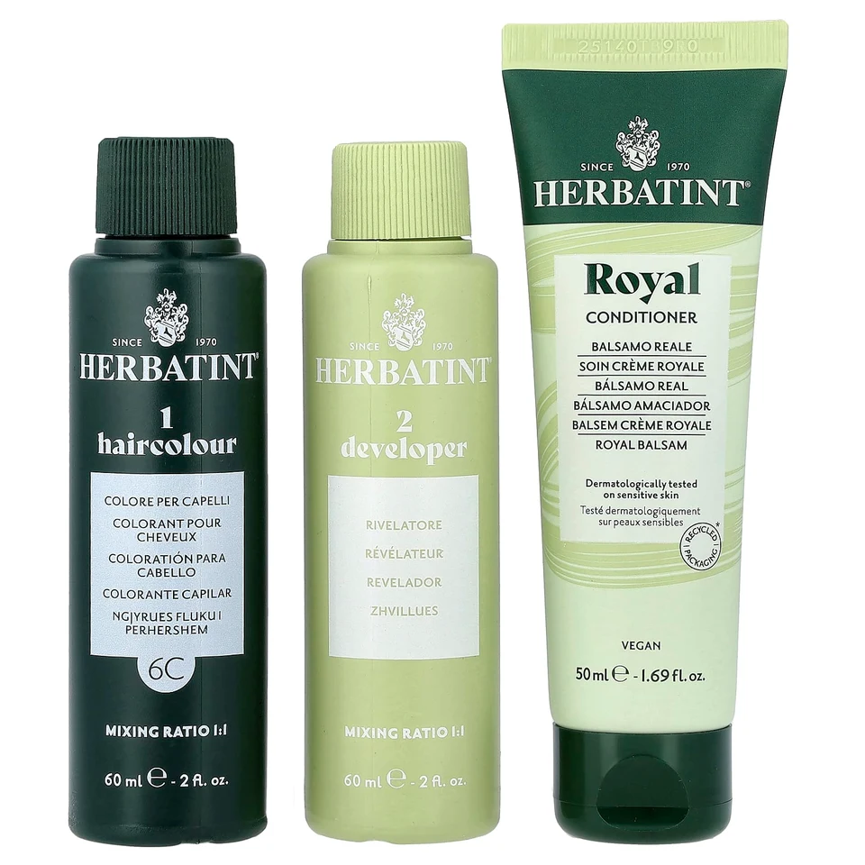 Гель Herbatint Permanent Haircolor 6C Dark Ash Blonde, 170 мл