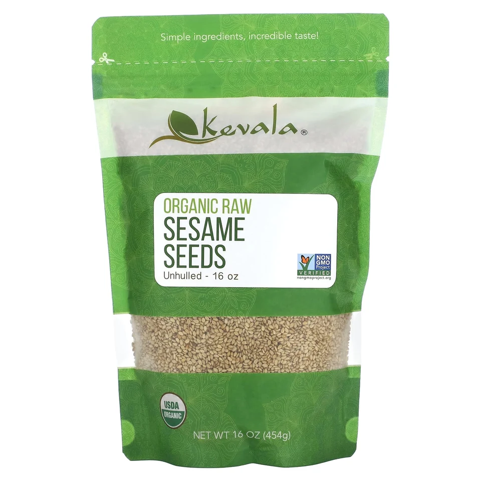 Семена кунжута Kevala Organic (Unhulled), 454 г