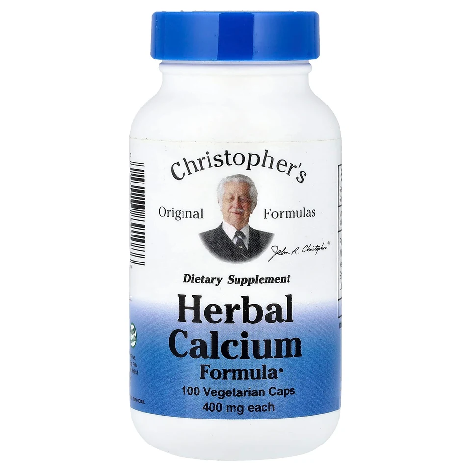 Кальций Christopher's Original Formulas Herbal Formula, 100 растительных капсул