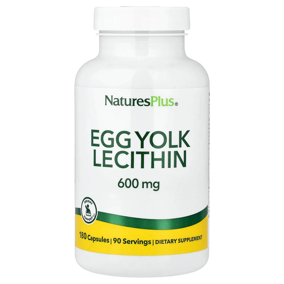 Лецитин NaturesPlus Egg Yolk, 300 мг, 180 капсул