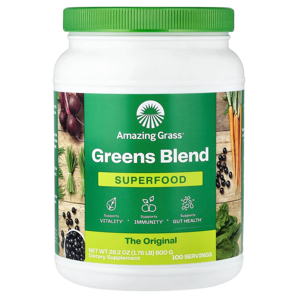 Зеленый комплекс Amazing Grass, Superfood, 800 г, 1.76 lb