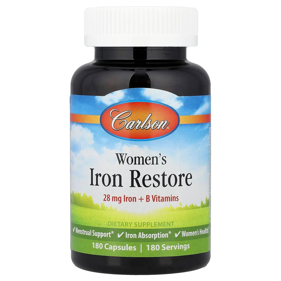 Железо Carlson Women's Restore, 180 капсул