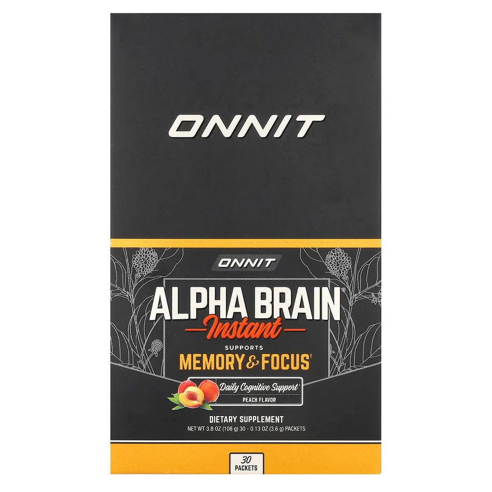 Когнитивный комплекс Onnit, 30 пакетиков, персиковый вкус