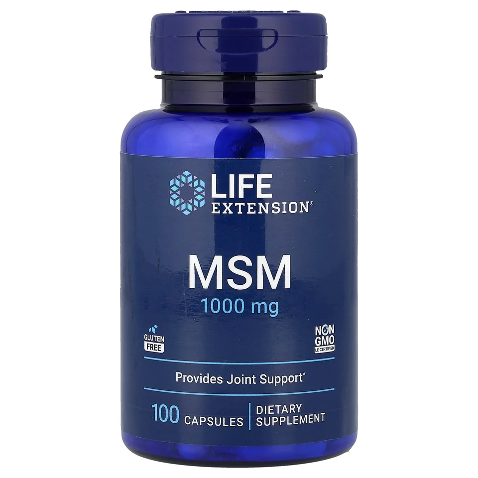 МСМ Life Extension, 1000 мг, 100 капсул