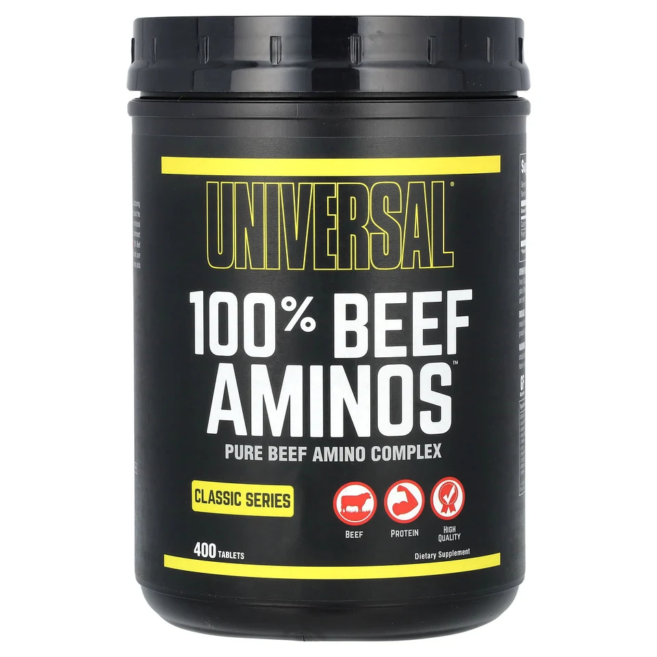 Говяжьи аминокислоты Universal U Classic Series 100% Beef Aminos, 400 таблеток