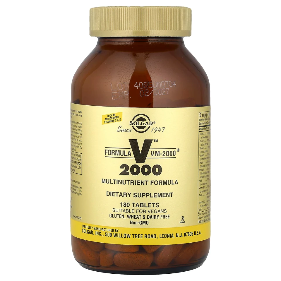 Комплекс Solgar VM-2000®, 180 таблеток